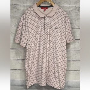 Guess Los Angeles Men’s Size XXL Light Pink Short Sleeve Polo Shirt